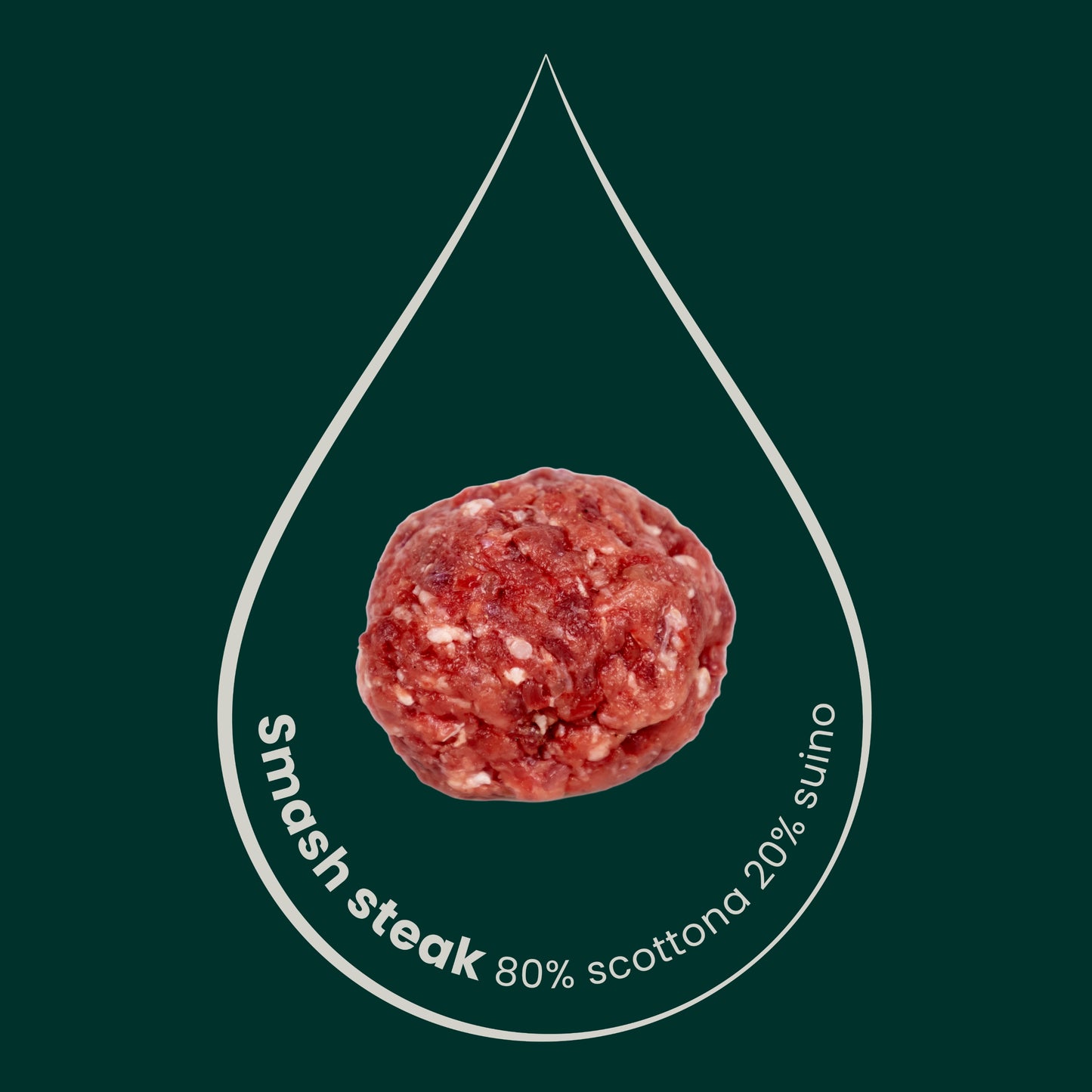 Smash Steak (Vitello 80% e Suino 20%) 10 PEZZI, 100gr
