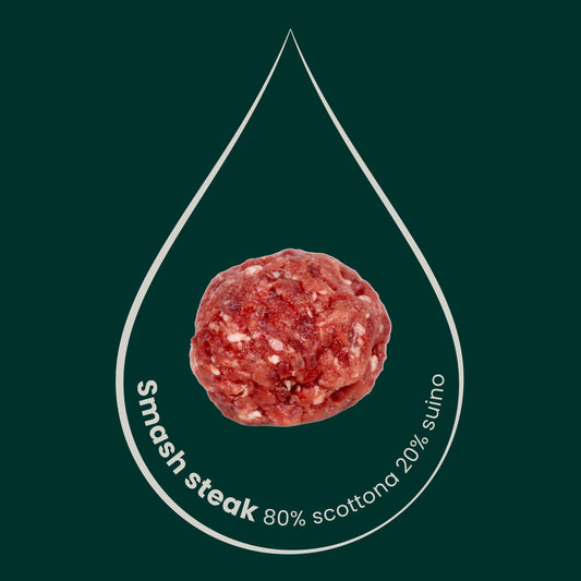 Smash Steak (Vitello 80% e Suino 20%) 10 PEZZI, 100gr