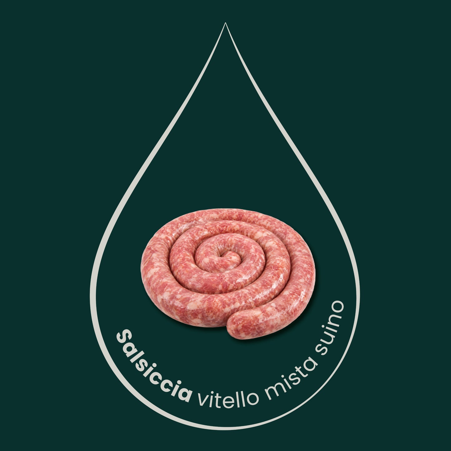 salsiccia di vitello misto bovino, 1kg