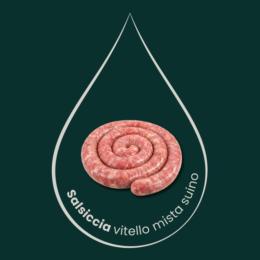 salsiccia di vitello misto bovino, 1kg