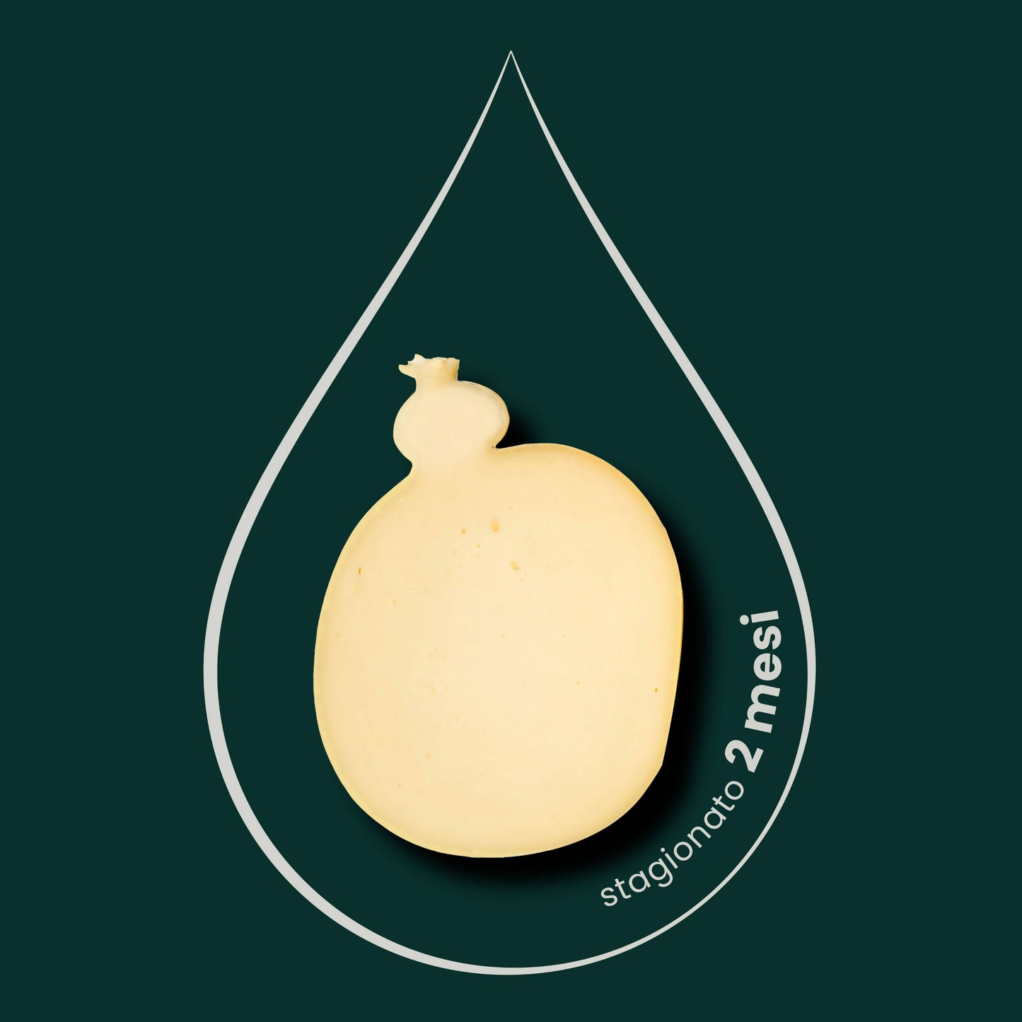 Caciocavallo Grande stagionato 2 mesi, 1,8kg diviso in 2 pezzi