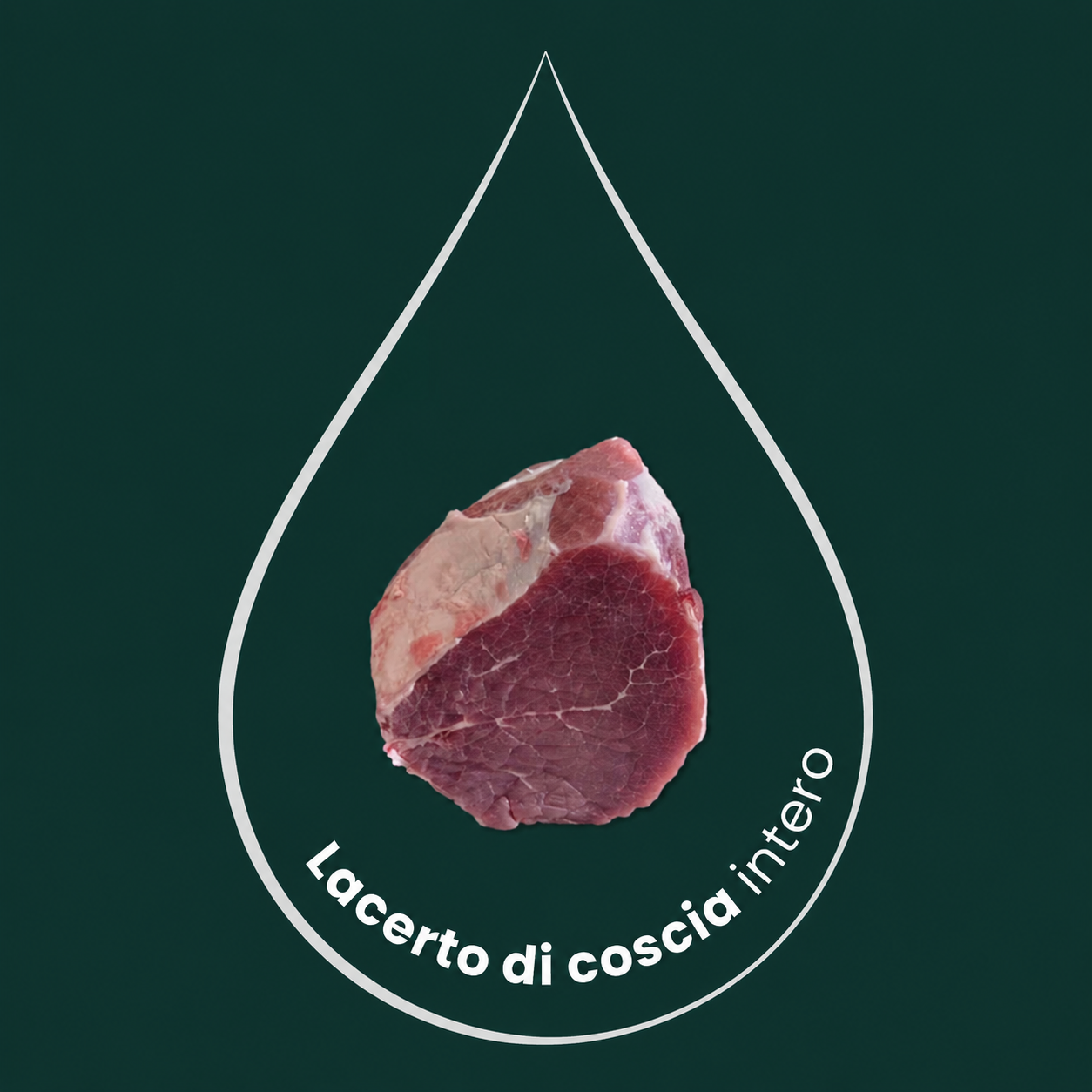 lacerto di coscia (Girello) Intero, 2,5kg